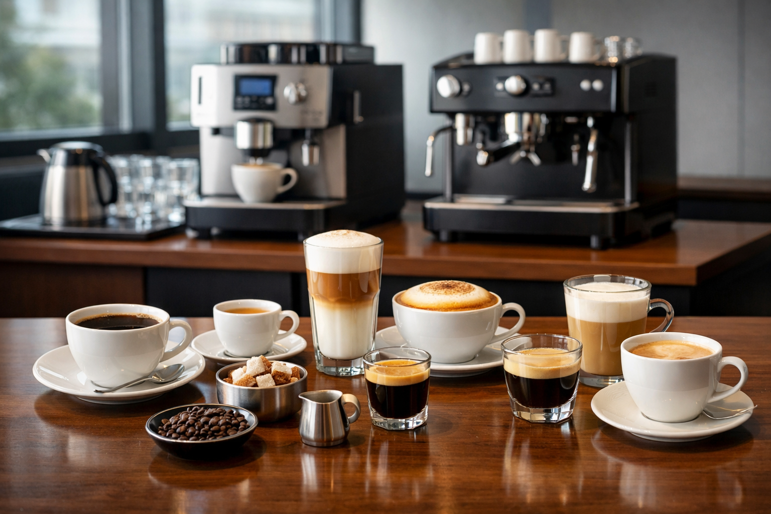 Premium beverage selection